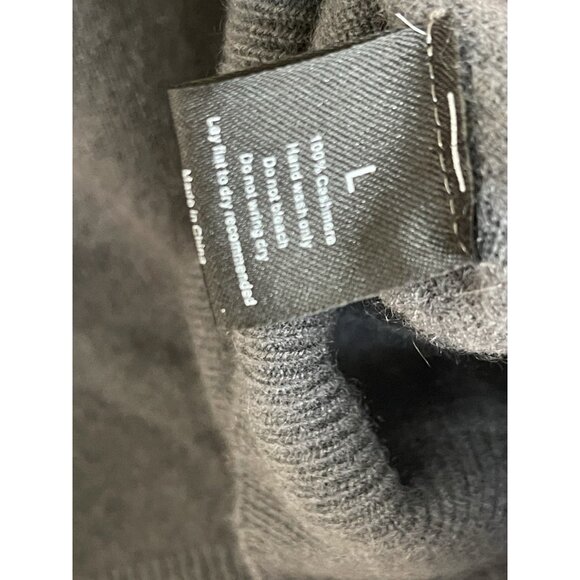 Chan Yarn Cashmere Sweater Womens Size Large Gray Long Sleeve Turtleneck Ladies - Picture 5 of 5